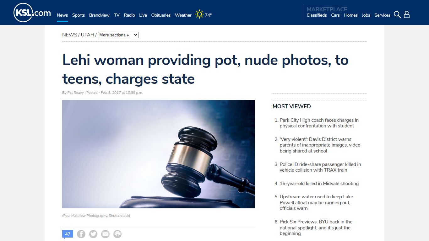 Lehi woman providing pot, nude photos, to teens, charges state